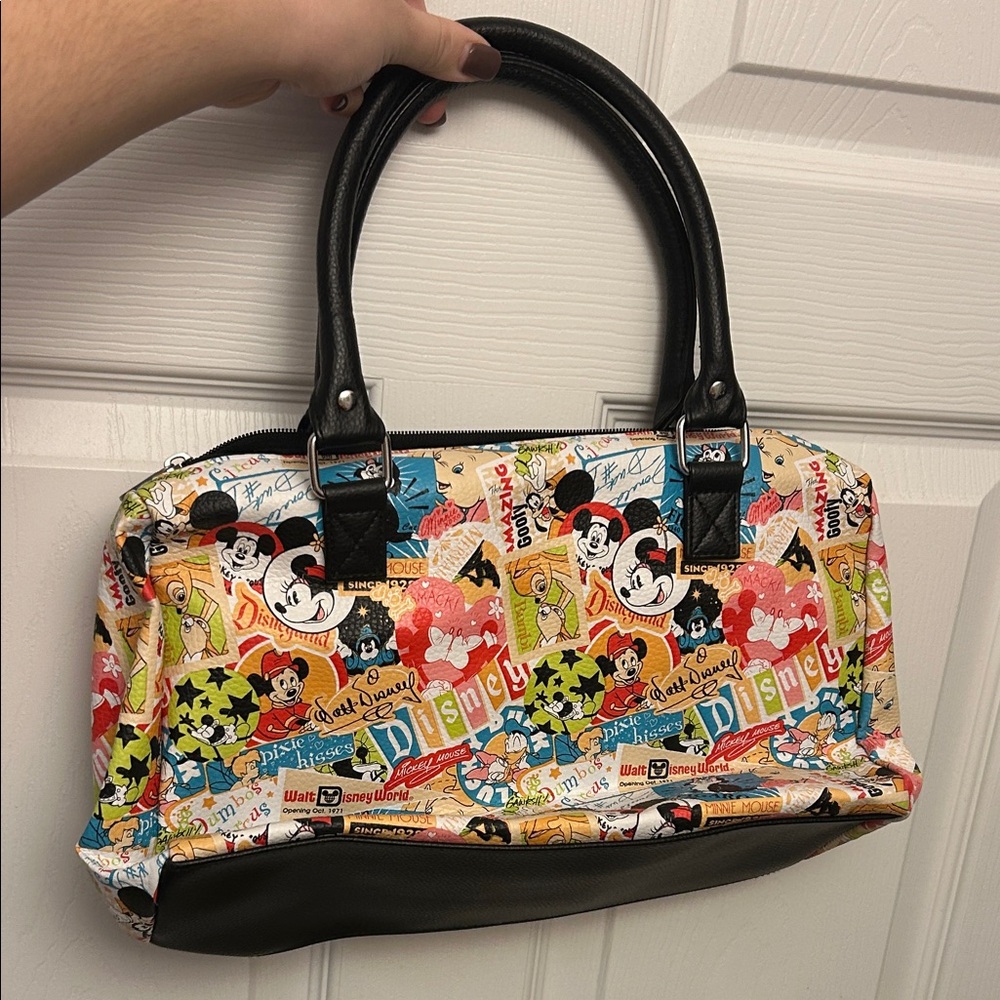 Disney Colorful Satchel with Black Accents